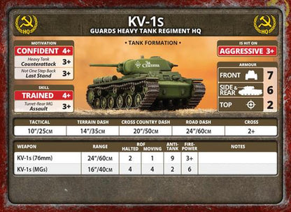 Flames of War: Soviet KV Tank Company (Late War)