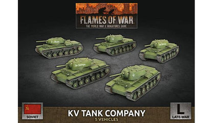 Flames of War: Soviet KV Tank Company (Late War)