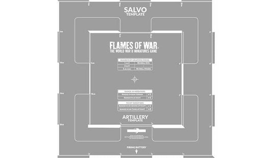 Flames of War: Salvo Template (Etched)