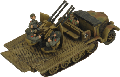 Flames of War: German SD KFZ 7/1 Quad AA Platoon (Late War)