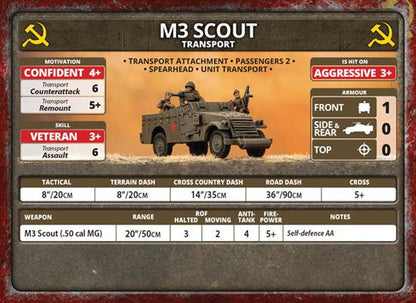 Flames of War: Soviet M3 Scout Transport (Late War)
