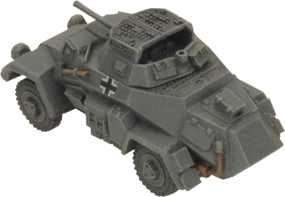 Flames of War: German SD KFZ 221 and 222 Light Scout Troop (Mid War)