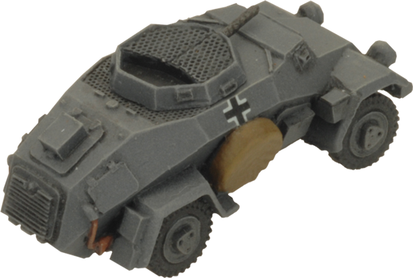 Flames of War: German SD KFZ 221 and 222 Light Scout Troop (Mid War)