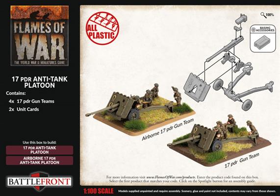Flames of War: British 17 pdr Anti-tank Platoon (Late War)