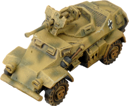 Flames of War: German SD KFZ 221 and 222 SS Scout Troop (Late War)