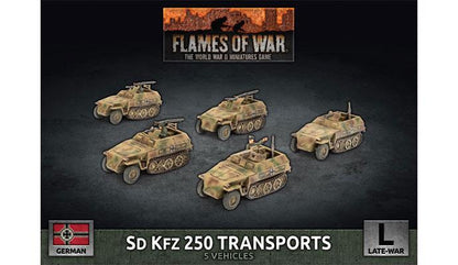 Flames of War: German SD KFZ 250 Transports (Late War)