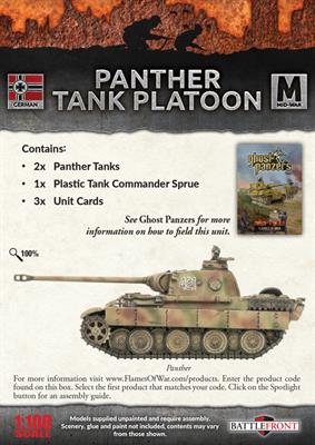 Flames of War: German Panther Tank Platoon (Mid War)