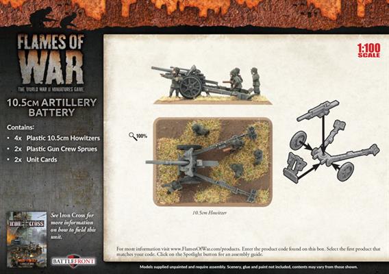 Flames of War: German 10.5cm Artillery Battery (Mid War)