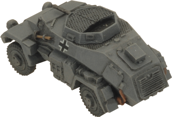 Flames of War: German SD KFZ 221 and 222 Light Scout Troop (Mid War)