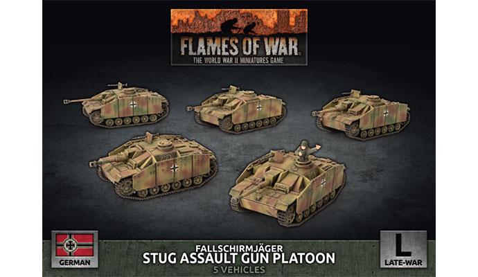 Flames of War: German Fallschirmjäger StuG Assault Gun Platoon (Late War)