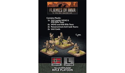 Flames of War: German Fallschirmjäger Rifle Platoon (Late War)