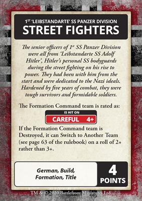 Flames of War: D-Day - Waffen-SS Command Card Pack