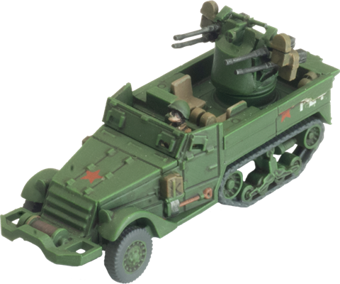 Flames of War: Soviet ZSU M17 Anti-Aircraft Platoon (Late War)