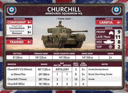 Flames of War: British Churchill Armoured Troop (Late War)