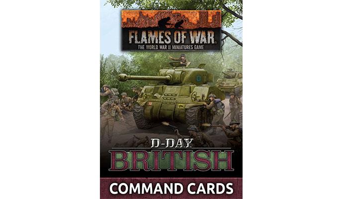 Flames of War: D-Day - British Command Cards
