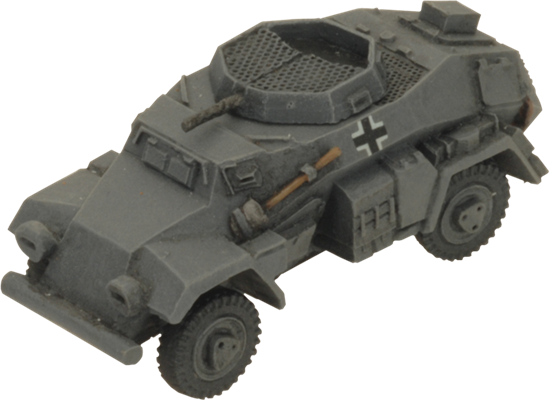 Flames of War: German SD KFZ 221 and 222 Light Scout Troop (Mid War)