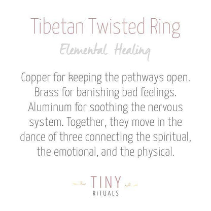 Tibetan Twisted Healing Ring by Tiny Rituals