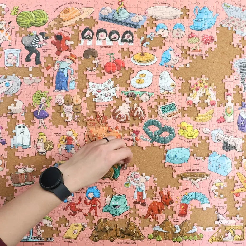 Tit's a Puzzle 1000 Piece Jigsaw Puzzle Sleazy Greetings