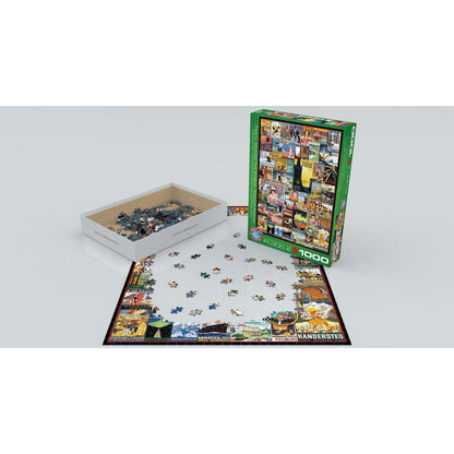 Travel Around the World Vintage Posters 1000 Piece Jigsaw Puzzle Eurographics