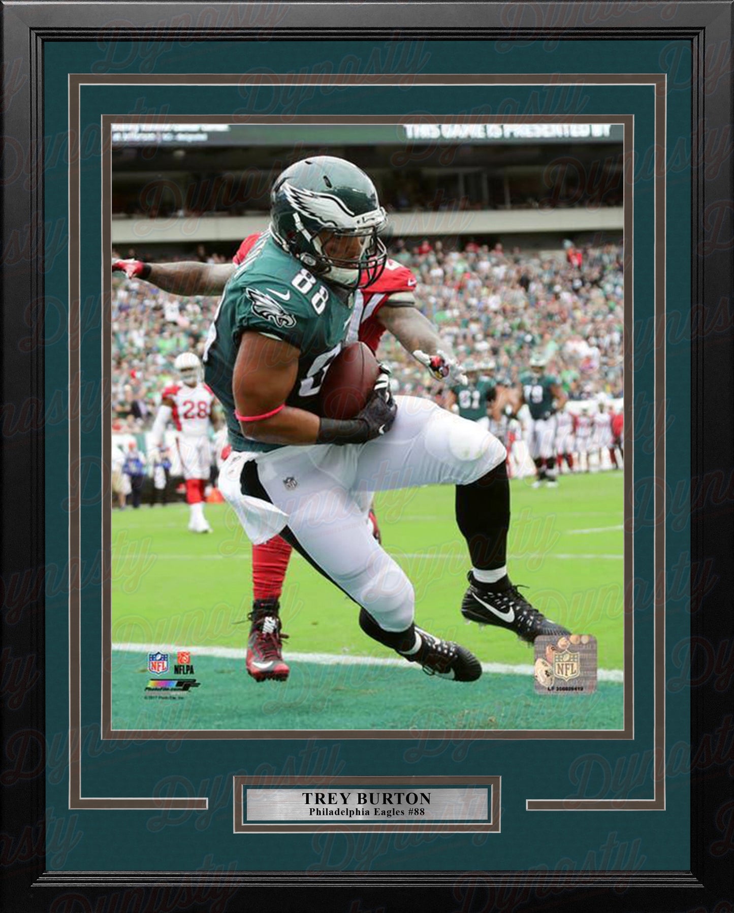Trey Burton Touchdown Catch Philadelphia Eagles Framed Football Photo