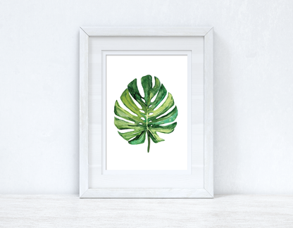 Tropical Green Palm Leaf Summer Seasonal Wall Home Decor Print by WinsterCreations™ Official Store