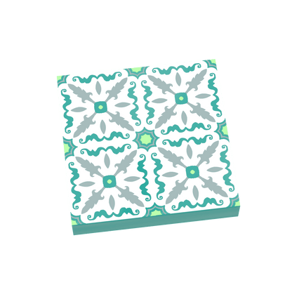 Turquoise Tile for Floor and Wall - Custom Printed - Made Using LEGO® Parts