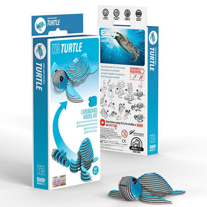 Turtle 3D Cardboard Model Kit Eugy