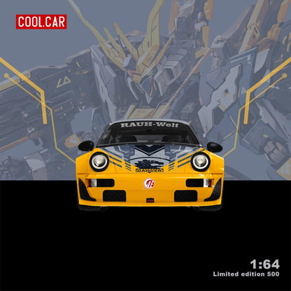 Cool Car Porsche RWB 964 BANSHEE MECHA Livery Figure Version 1:64