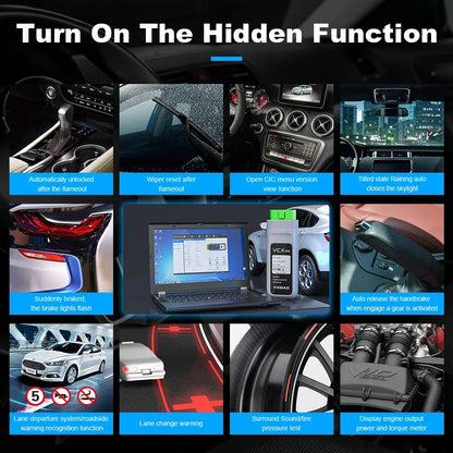VXDIAG VCX SE J2534 Passthru Programmer OEM Reprogramming Diagnostic Tool for 11+ Brands for Mercedes Benz VW BMW JLR Porsche