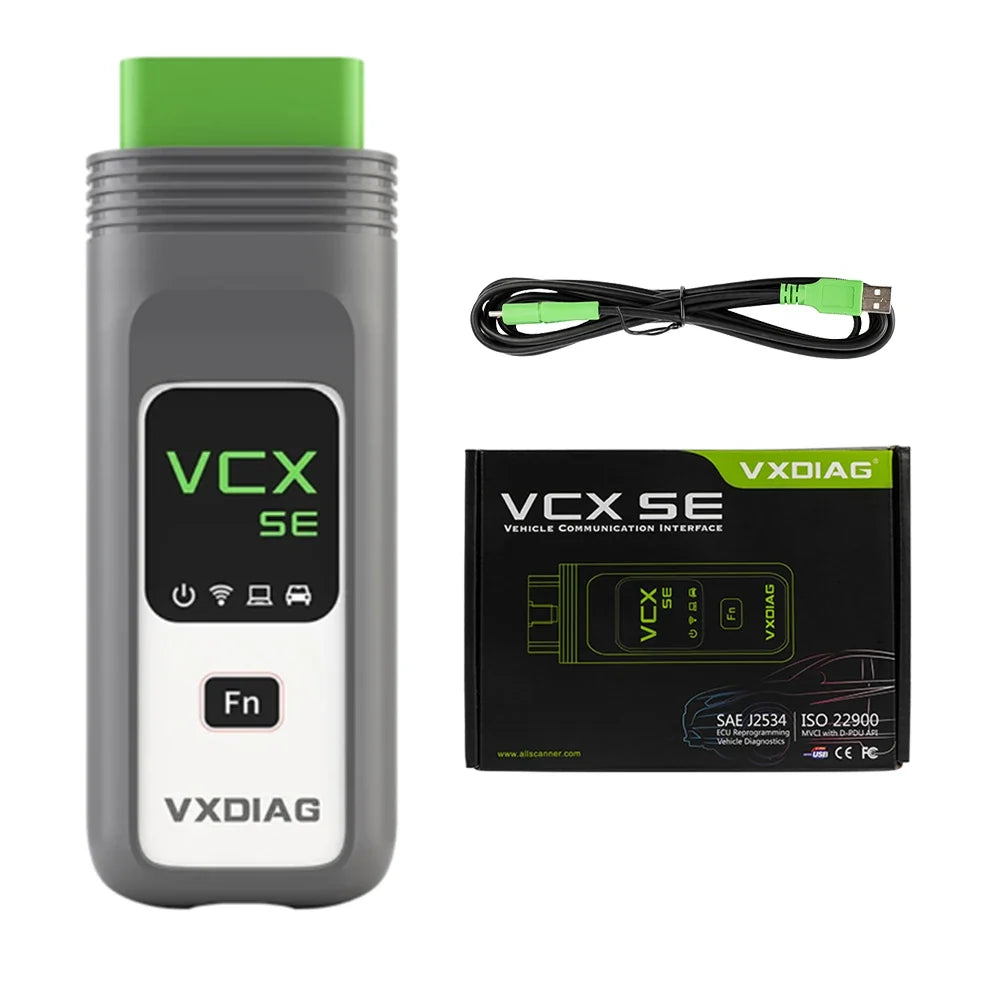 VXDIAG VCX SE J2534 Passthru Programmer OEM Reprogramming Diagnostic Tool for 11+ Brands for Mercedes Benz VW BMW JLR Porsche