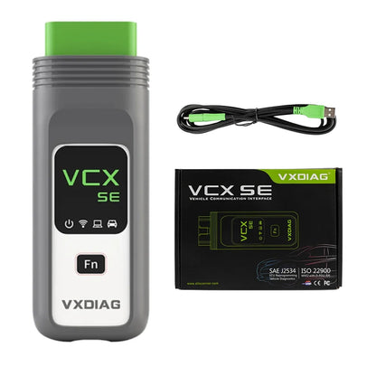VXDIAG VCX SE J2534 Passthru Programmer OEM Reprogramming Diagnostic Tool for 11+ Brands for Mercedes Benz VW BMW JLR Porsche