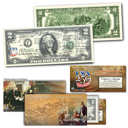 Declaration of Independence Signatures | 250th Anniversary $2 Bill