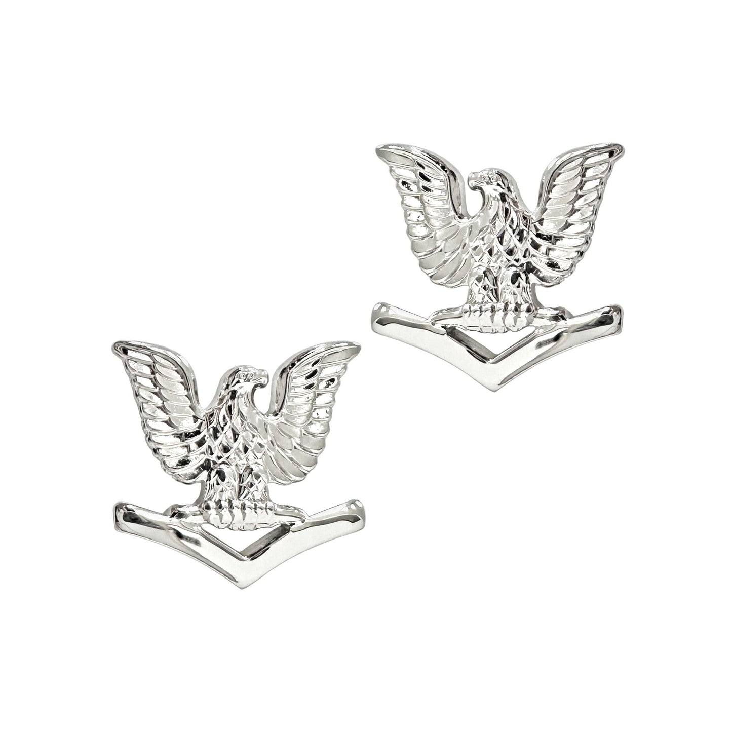 U.S. Navy Petty Officer 3rd Class Collar Device (E4) STA-BRITE® Pin-on (PAIR)