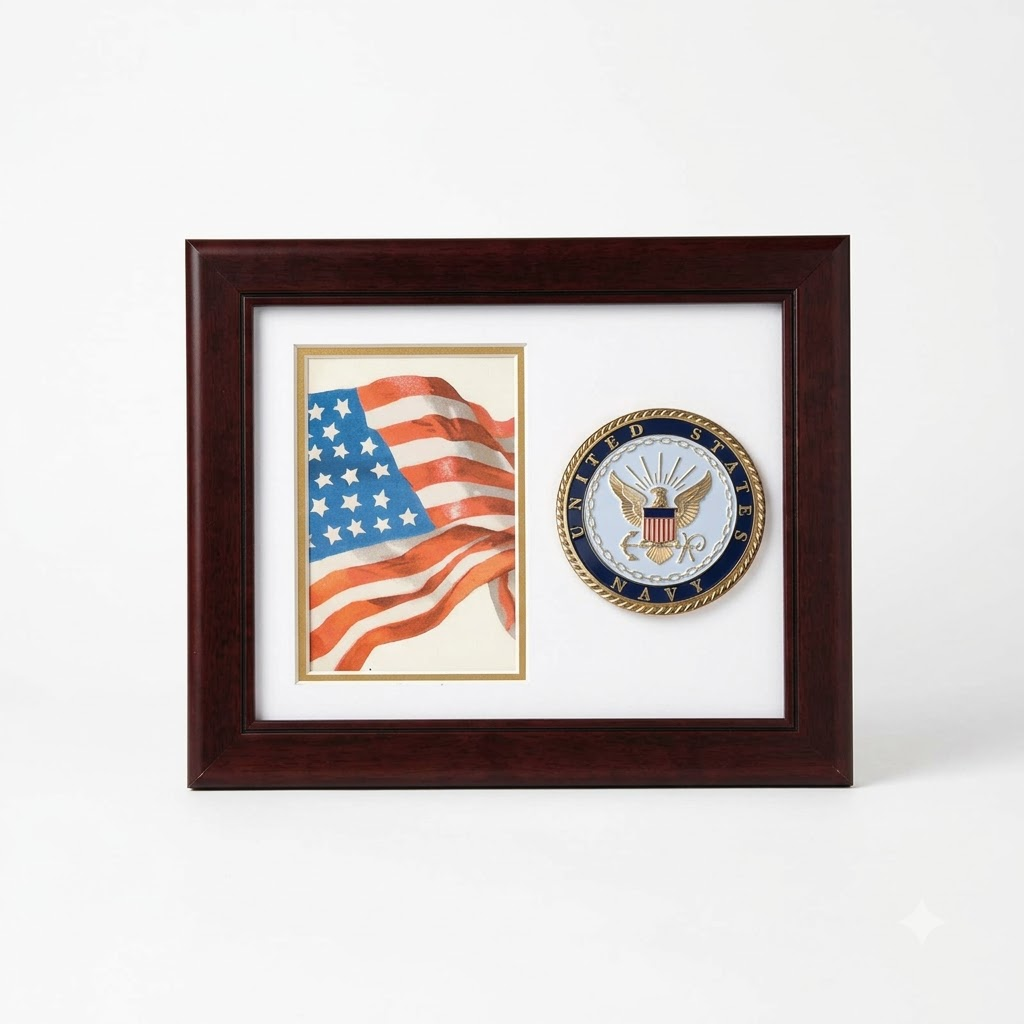 United States Navy Vertical Picture Frame by Flags Connections