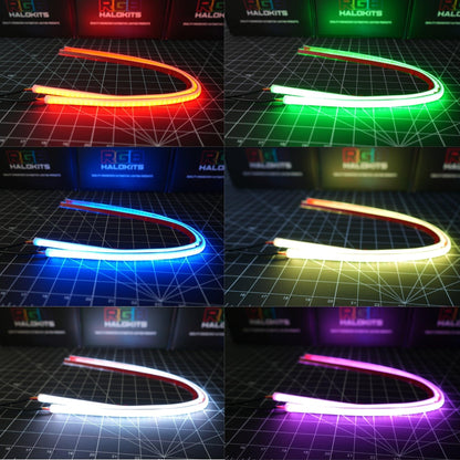 Universal Flexible Multicolor DRL Tube Strips | RGBW & Flow Series