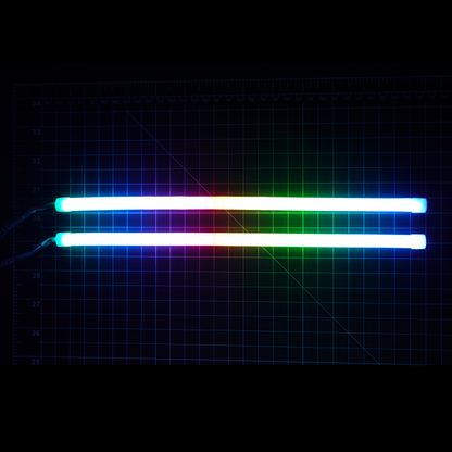 Universal Flexible Multicolor DRL Tube Strips | RGBW & Flow Series