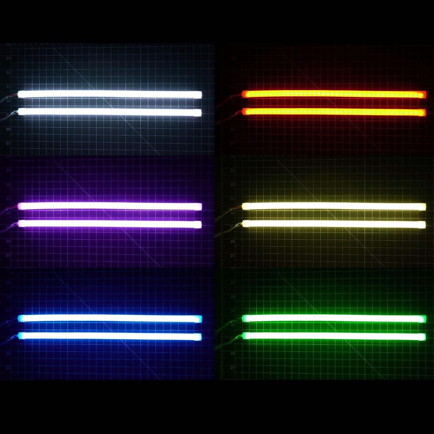 Universal Flexible Multicolor DRL Tube Strips | RGBW & Flow Series