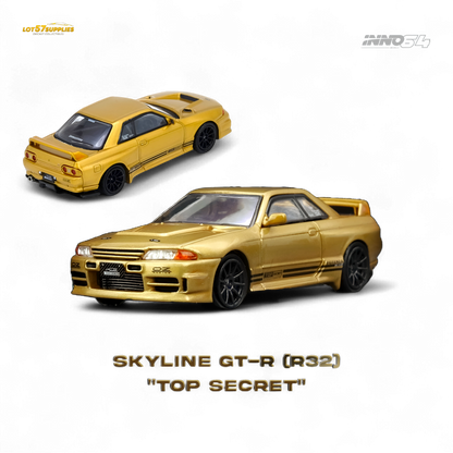 (Pre-Order) INNO64 TOP SECRET BNR32 GT-R - 650R Gold 1:64