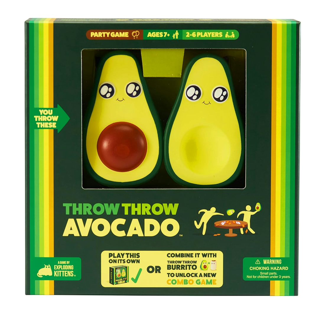 Throw Avocado by Exploding Kittens - A Dodgeball Card Sequel and Expansion Set - Family-Friendly Party Games for Adults, Teens & Kids - 2-6 Players