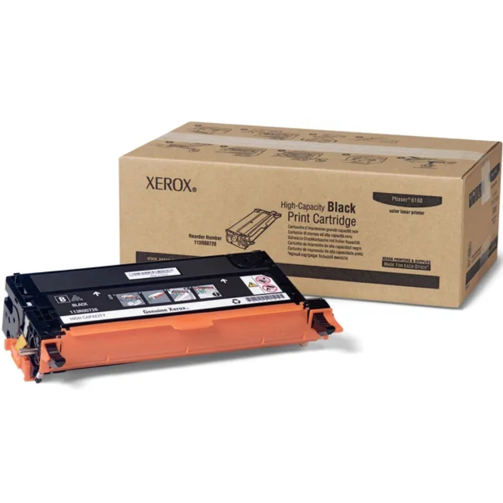 New, Pre-Owned - Xerox Phaser 6180 (113R00726) Black Standard Yield Toner Cartridge