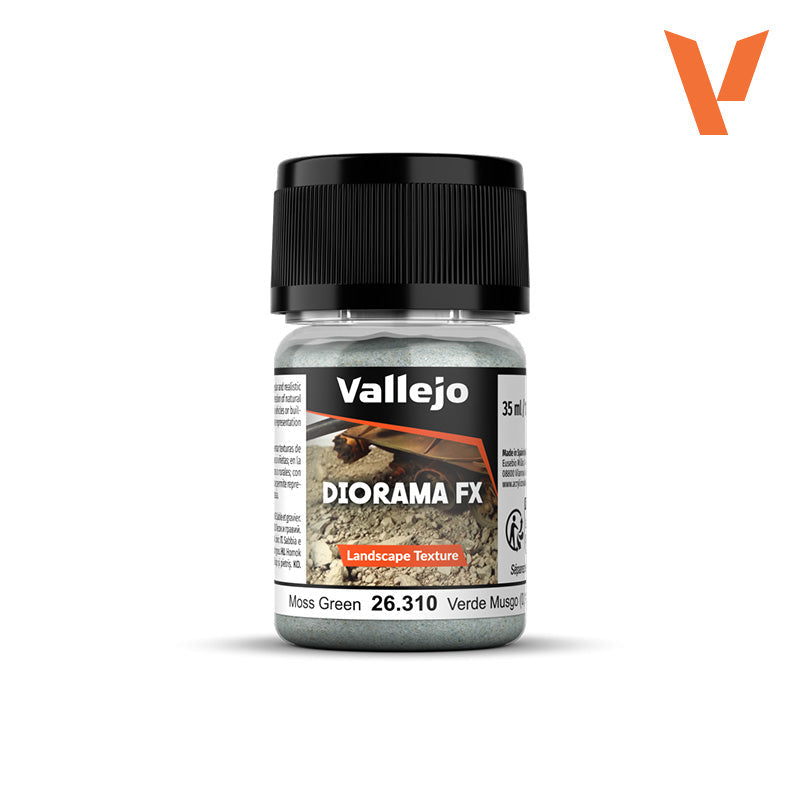 Vallejo Diorama FX: Landscape Texture - Moss Green - 0.1-1 mm