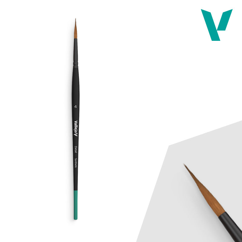 Vallejo Hobby Brushes: Detail - Synthetic - Size 4