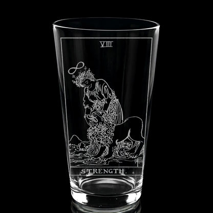 RIDER-WAITE TAROT CARD Pint Glasses by LumEngrave