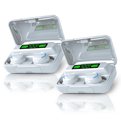 Flux 7 TWS Earbuds w/ Wireless Charging Case & Power Bank - 2-Pack
