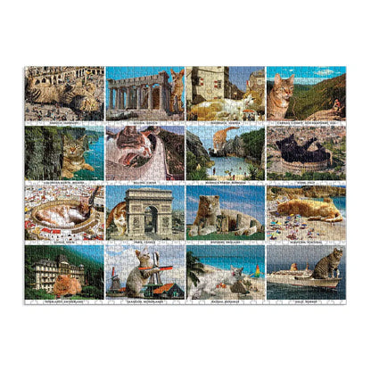 Vacation Cats 1500 Piece Jigsaw Puzzle Galison