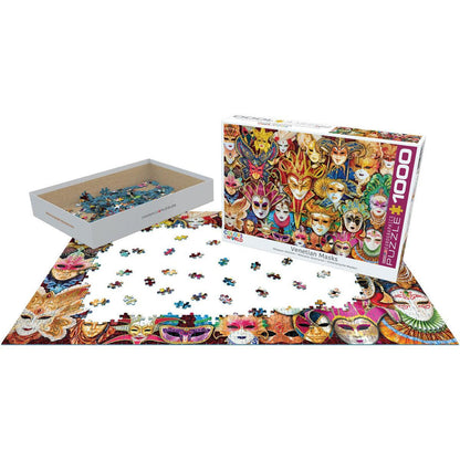 Venetian Masks 1000 Piece Jigsaw Puzzle Eurographics