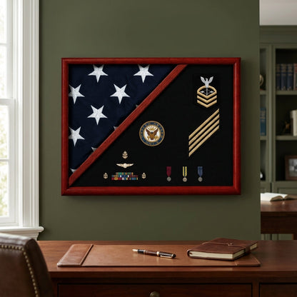 Military Shadow Box, Military Medals Display Case