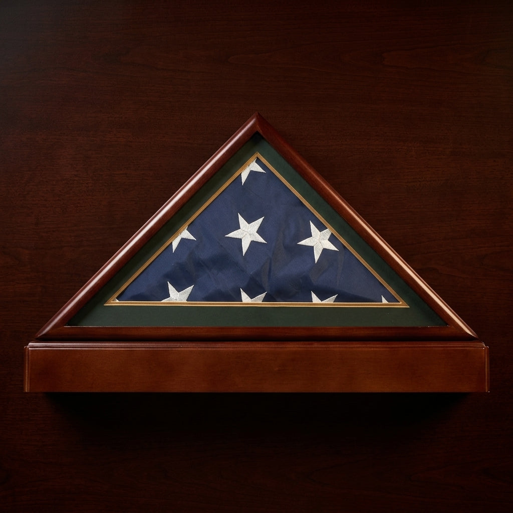 Burial/Funeral Flag Display Case Frame Military Shadow Box