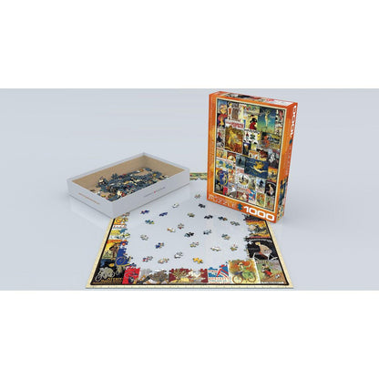 Vintage Bicycle Posters 1000 Piece Jigsaw Puzzle Eurographics