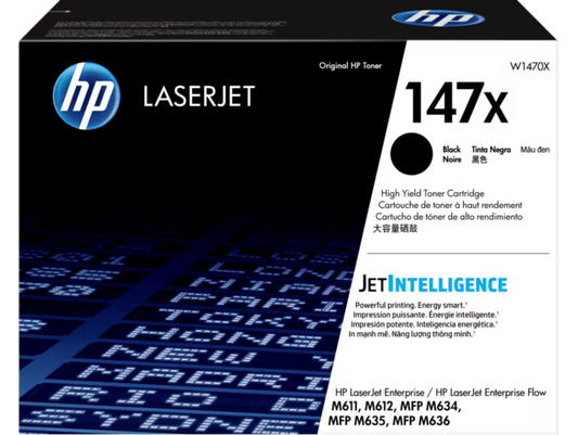 New, Pre-owned, Original HP 147X High Yield Black Toner Cartridge, W1470X